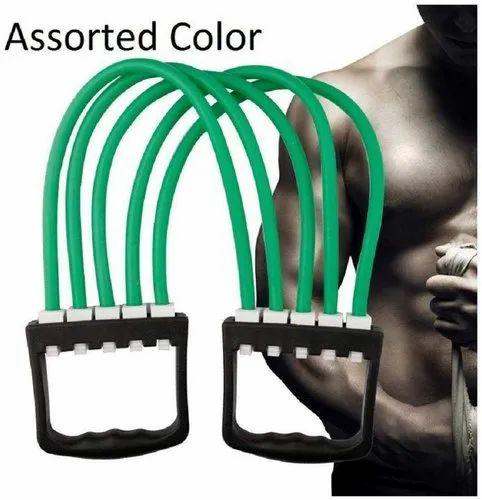 Rubber And SS Chest Expander Silicon