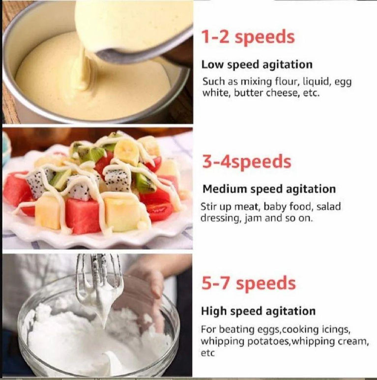 SAYONA Roasting Hand Mixer Egg Beater 7 Speed