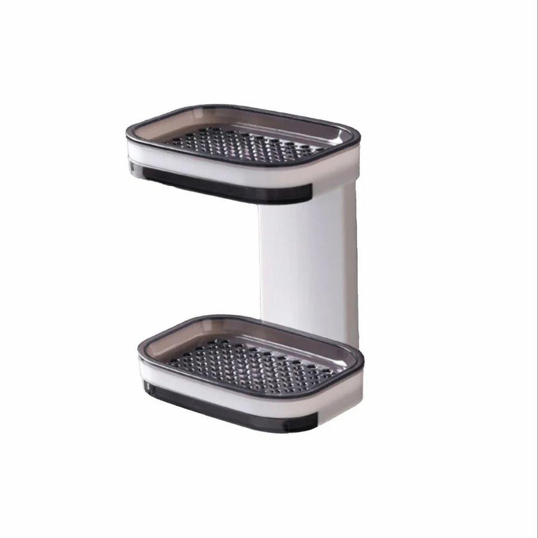 SOAP BOX BLACK 2 LAYER - Decorative soap dish Strong Double Layer Soap Dish