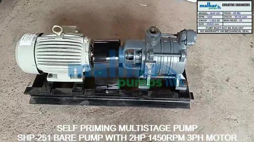 SS and Cast Iron Self Priming Bare Shaft Coupled Pump