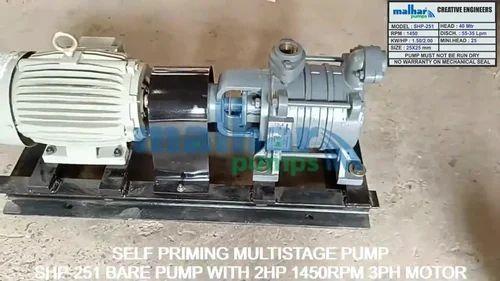 SS and Cast Iron Self Priming Bare Shaft Coupled Pump