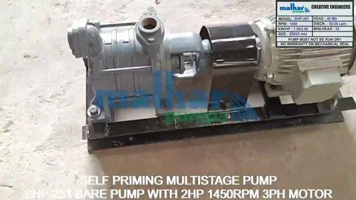 SS and Cast Iron Self Priming Bare Shaft Coupled Pump