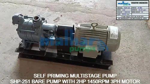 SS and Cast Iron Self Priming Bare Shaft Coupled Pump