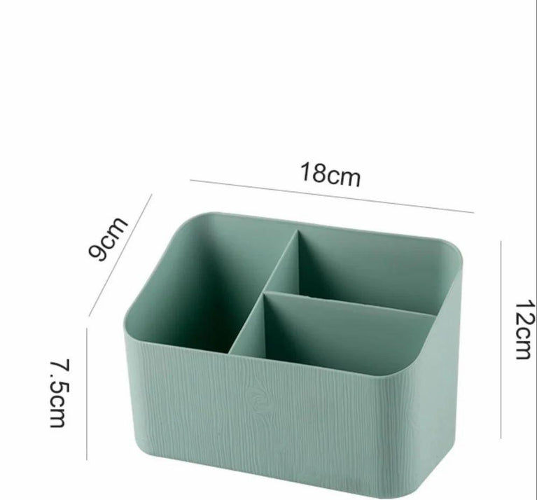 STORAGE BOX 3 COMP - 3 Section Multi-Purpose Large Size Compact Desk Storage Organizer