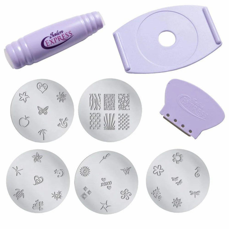 Salon Express Nail Polish Art Decoration Stamping Design Kit