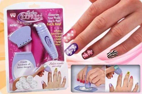 Salon Express Nail Polish Art Decoration Stamping Design Kit