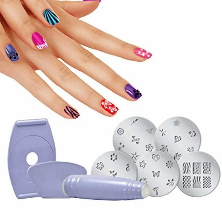 Salon Express Nail Polish Art Decoration Stamping Design Kit