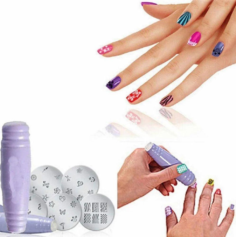 Salon Express Nail Polish Art Decoration Stamping Design Kit