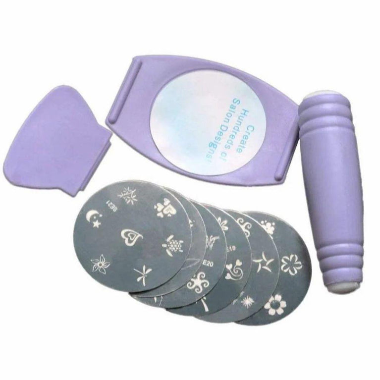 Salon Express Nail Polish Art Decoration Stamping Design Kit