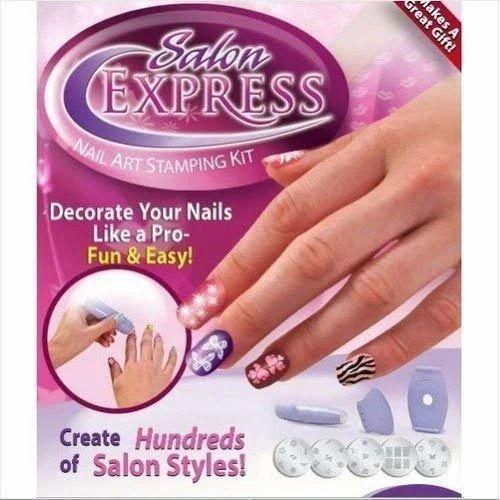 Salon Express Nail Polish Art Decoration Stamping Design Kit