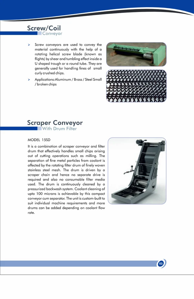 Scraper Conveyor with Drum Filter