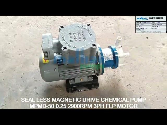Seal- Less Gland Less Centrifugal Pump