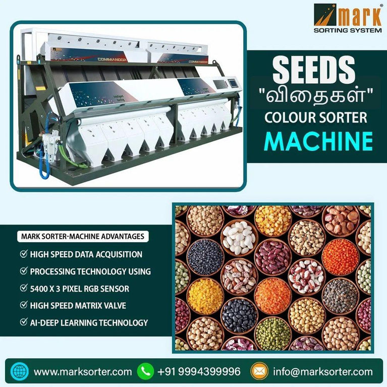 Seeds Colour Sorting Machine / Seeds Sorting / Pulses Sorting / Grains Sorting