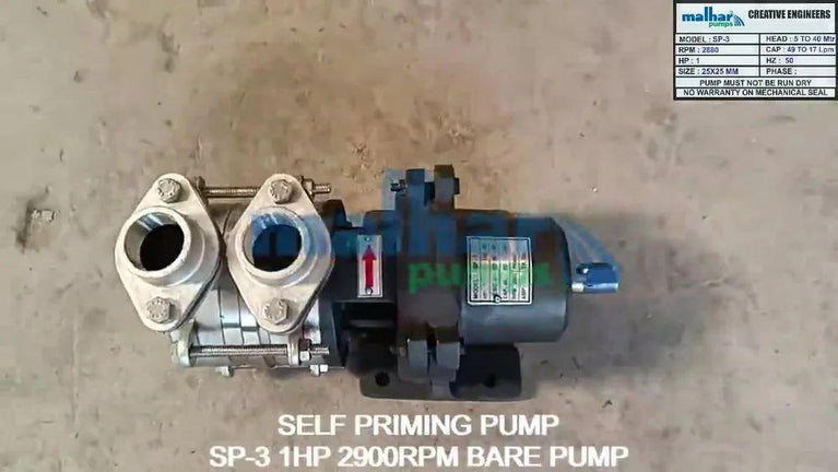 Self Priming Bare Pump