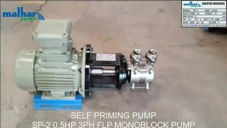 Self Priming Mono Block Pump