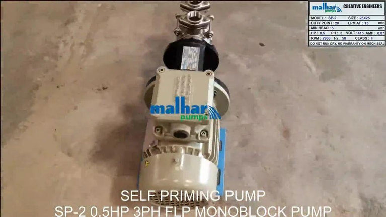 Self Priming Mono Block Pump