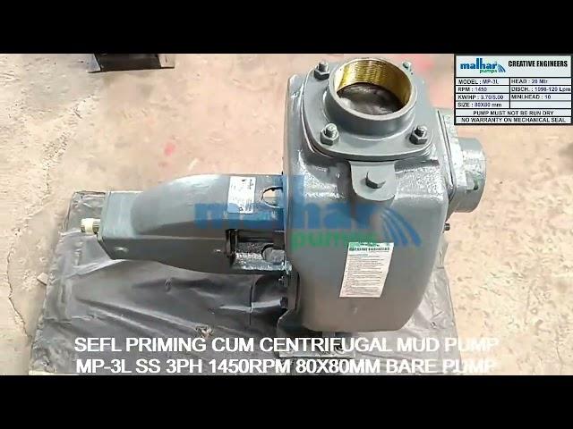 Self Priming Non Clog Mud Pump