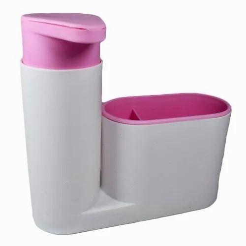 Self Sink Drainer Dishwasher Sanitizer Liquid Dispenser & Sponge Holder