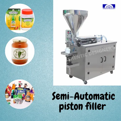 Semi- Automatic Liquid Filling Machine With Volumetric Piston Filler