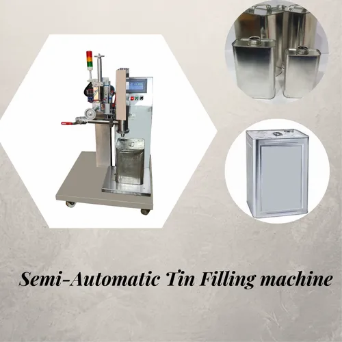 Semi-automatic Tin Filling Machine Single Head (weigh Metric)