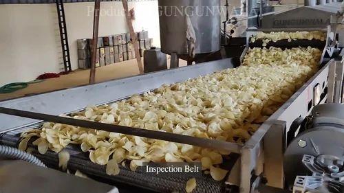 Semi Automatic Chips Frying Line