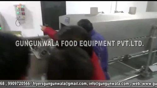 Semi Automatic Chips Frying Line With Wooden Heat Exchanger