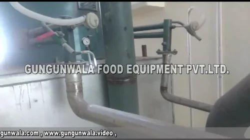 Semi Automatic Chips Frying Line With Wooden Heat Exchanger