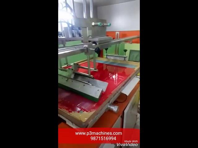Semi Automatic Flat Screen Printing Machine