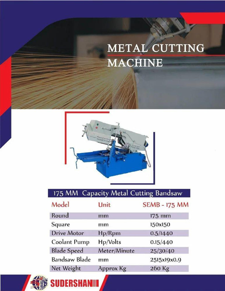 Semi Automatic Metal Band Saw Machine