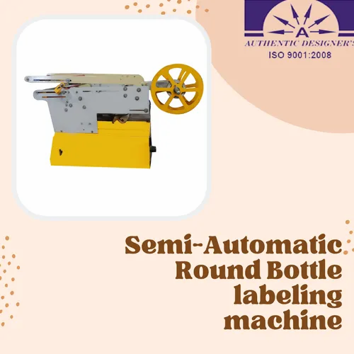 Semi Automatic Round bottle Labeling Machine