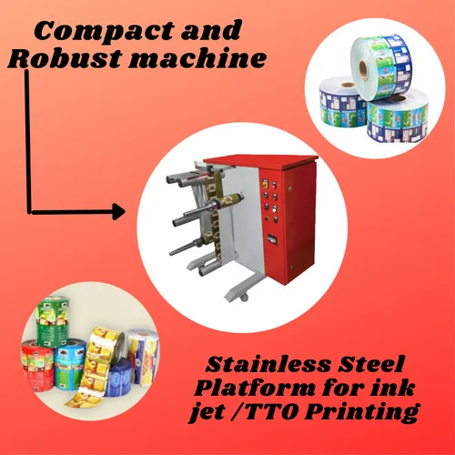 Side Loading Rewinder With Hologram Applicator