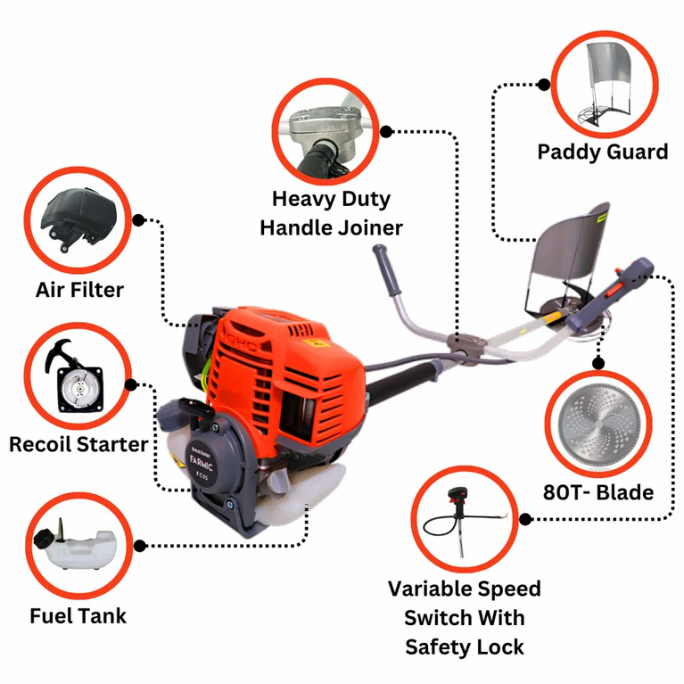 Side Pack (4 Stroke Engine) Farmic Brush Cutter