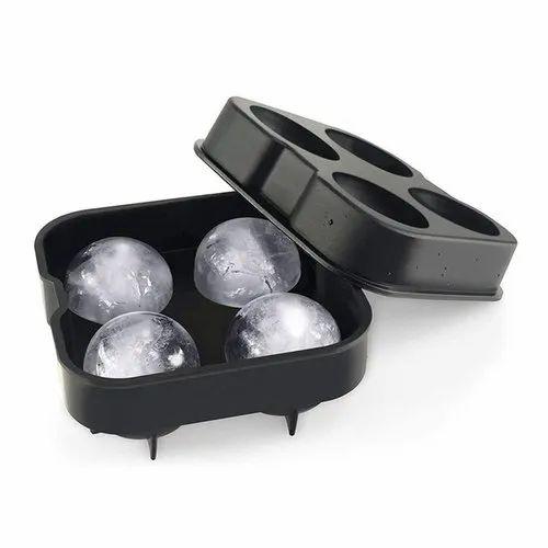 Silicone Whiskey Ice Cube Ball Innovative Design Makes Easy Ice Ball Use for Bar Accessories