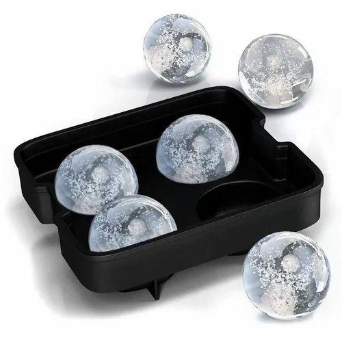 Silicone Whiskey Ice Cube Ball Innovative Design Makes Easy Ice Ball Use for Bar Accessories