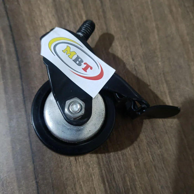 Single Wheel Pu Caster Thread With Break