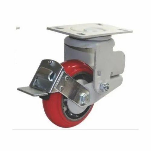 Spring Loaded Swivel Castor With Brake