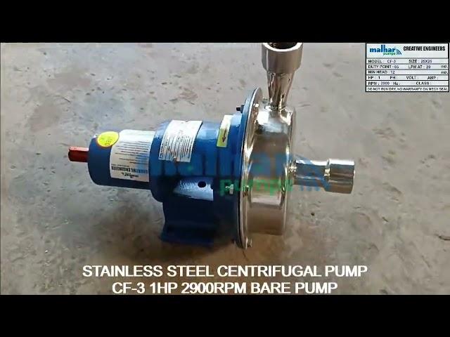 Stainless Steel Centrifugal Bare Pump