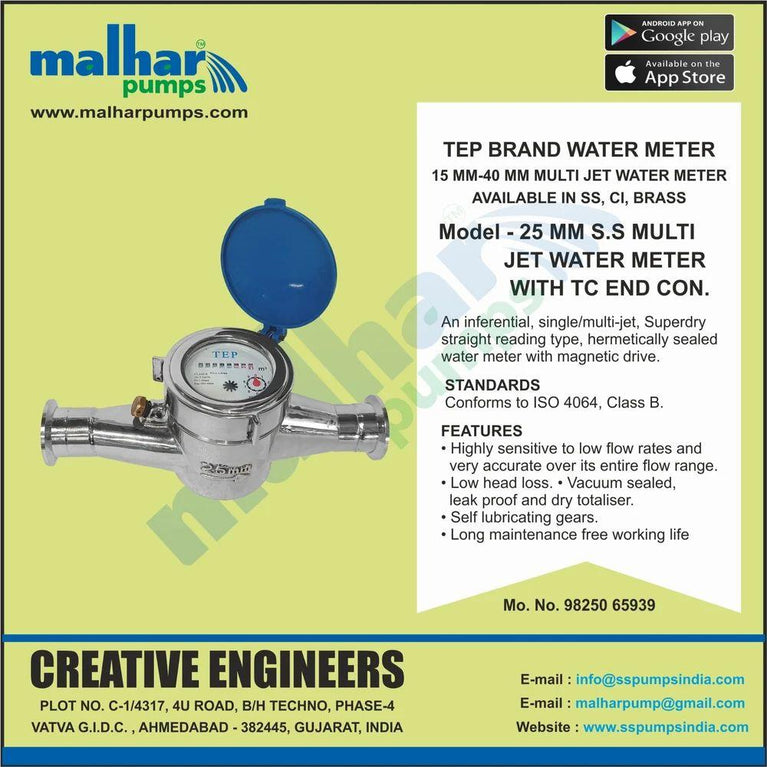 Stainless Steel Multijet Water Meter