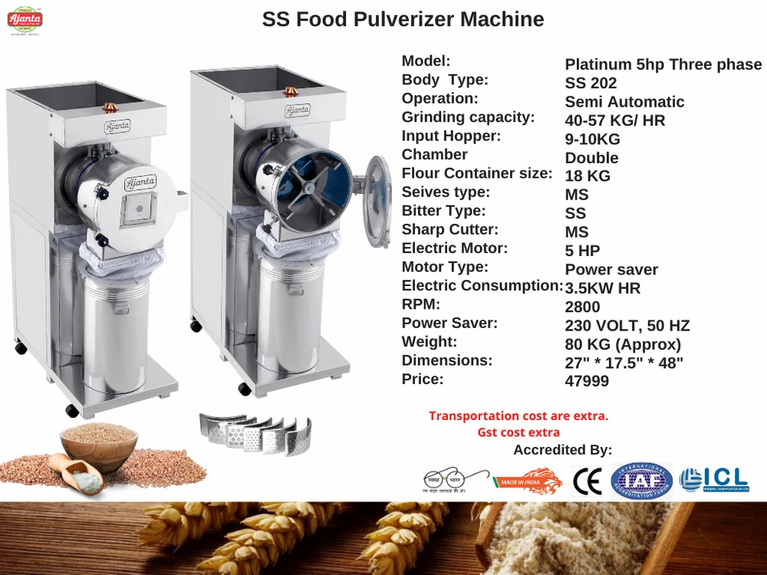 Stainless Steel Pulverizer in Haryana