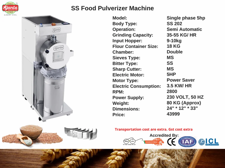 Stainless Steel Pulverizer in Karnataka