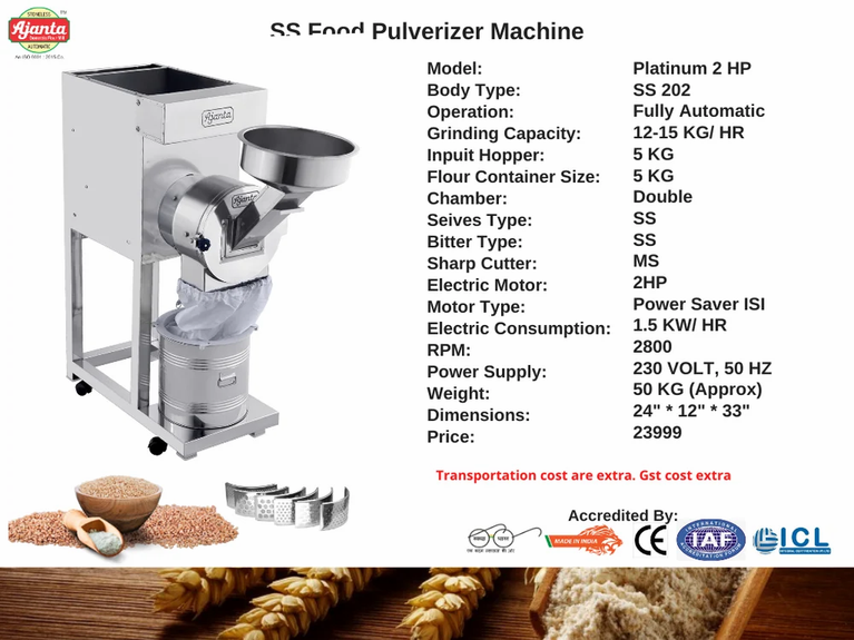 Stainless Steel Pulverizer in Nagaland