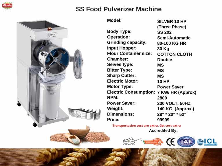 Stainless Steel Pulverizer in West Bengal