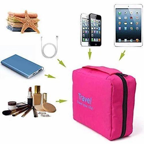 Storage Bag Hanging Folding Cosmetic Organizer Large Capability Pouch
