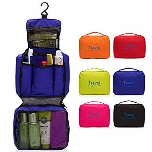 Storage Bag Hanging Folding Cosmetic Organizer Large Capability Pouch
