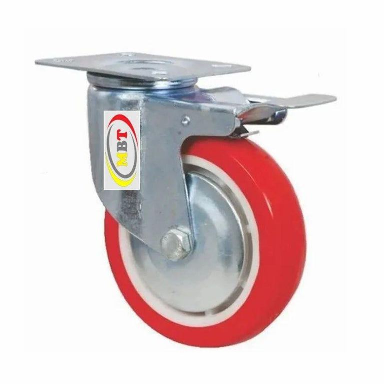 Swivel Castor Trolley Wheel With Brakes