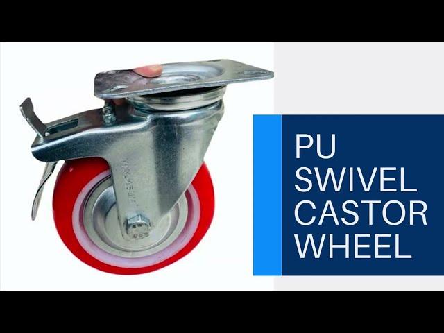 Swivel Castor Trolley Wheel With Brakes