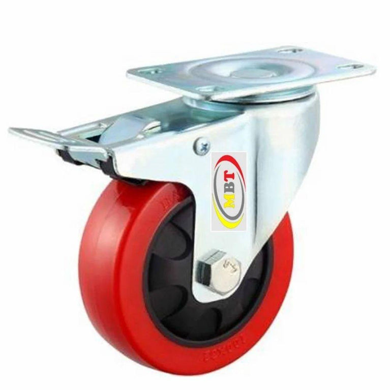 Swivel Castor Trolley Wheel With Brakes