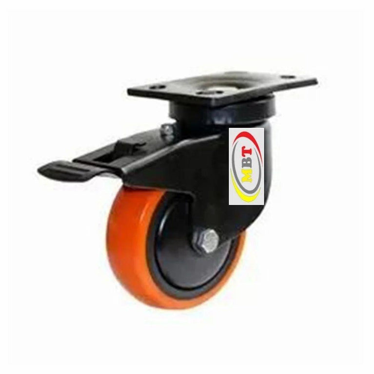 Swivel Castor Trolley Wheel With Brakes