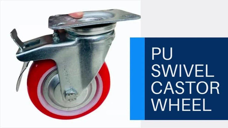 Swivel Castor Trolley Wheel With Brakes