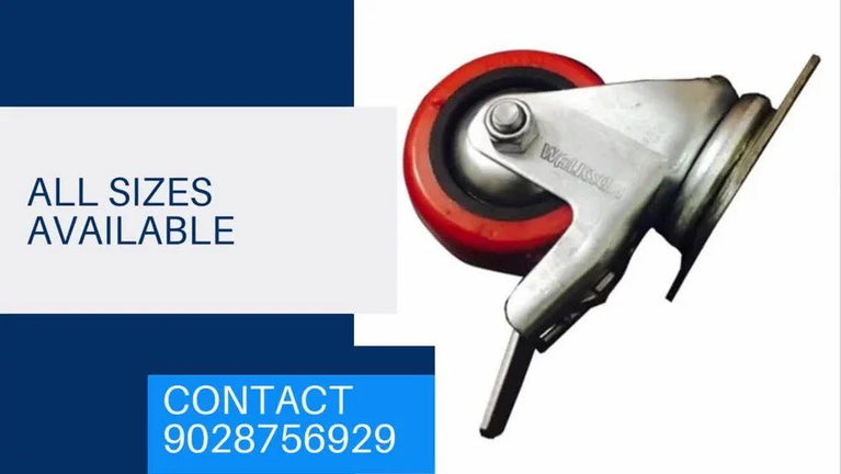Swivel Castor Trolley Wheel With Brakes